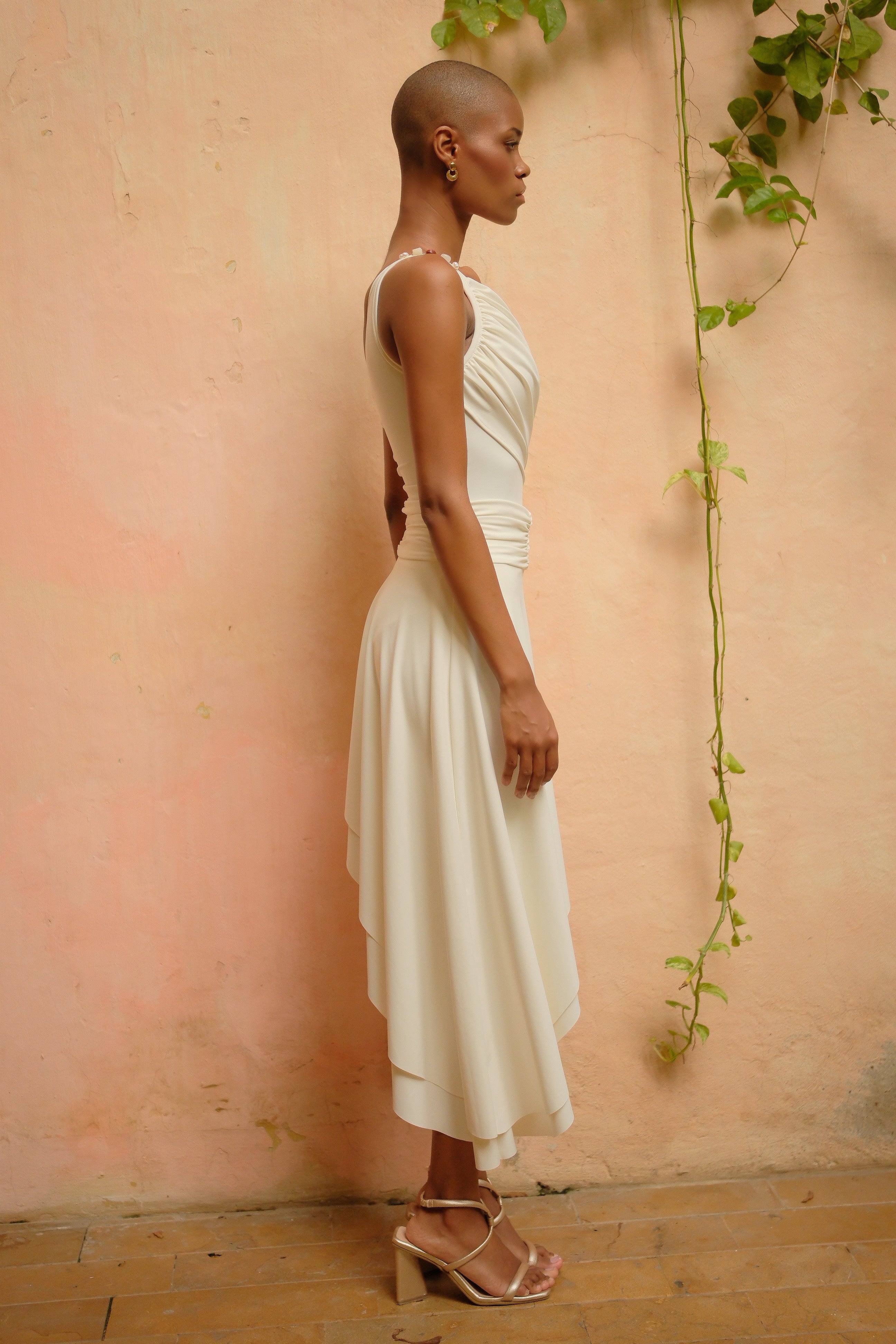 FALDA FRANCESCA MARFIL